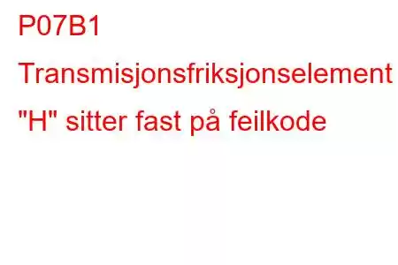 P07B1 Transmisjonsfriksjonselement 