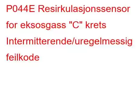 P044E Resirkulasjonssensor for eksosgass 