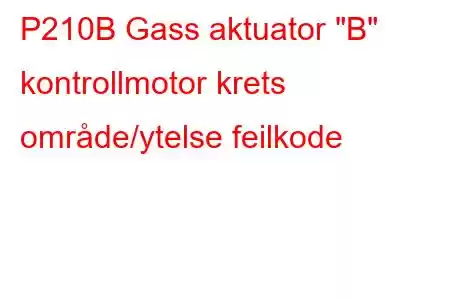 P210B Gass aktuator 