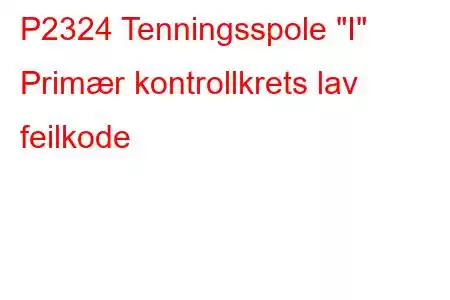 P2324 Tenningsspole 