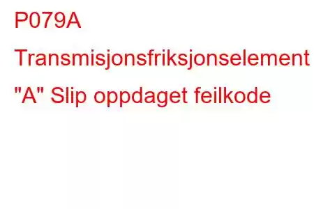 P079A Transmisjonsfriksjonselement 