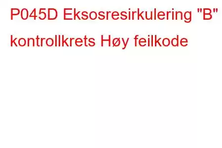 P045D Eksosresirkulering 