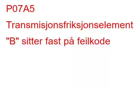 P07A5 Transmisjonsfriksjonselement 