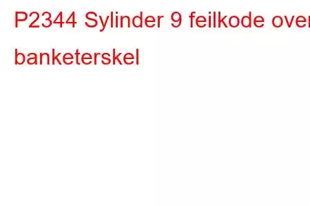 P2344 Sylinder 9 feilkode over banketerskel