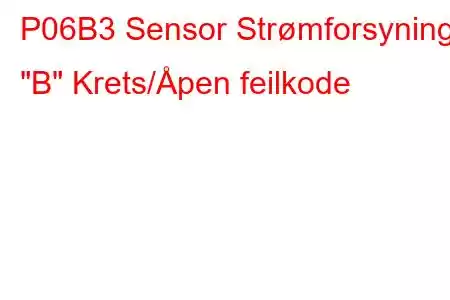 P06B3 Sensor Strømforsyning 