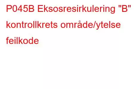 P045B Eksosresirkulering 