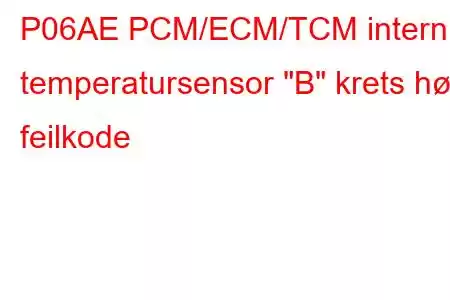 P06AE PCM/ECM/TCM intern temperatursensor 