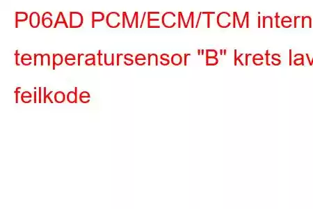 P06AD PCM/ECM/TCM intern temperatursensor 