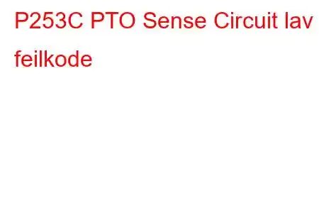 P253C PTO Sense Circuit lav feilkode