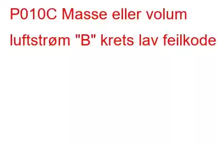 P010C Masse eller volum luftstrøm 