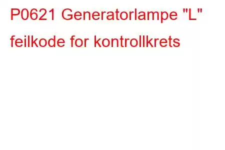 P0621 Generatorlampe 