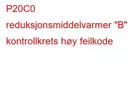 P20C0 reduksjonsmiddelvarmer 