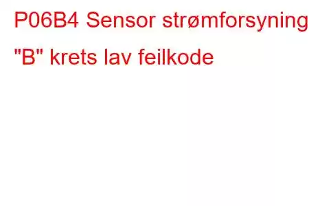 P06B4 Sensor strømforsyning 