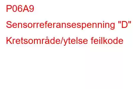 P06A9 Sensorreferansespenning 