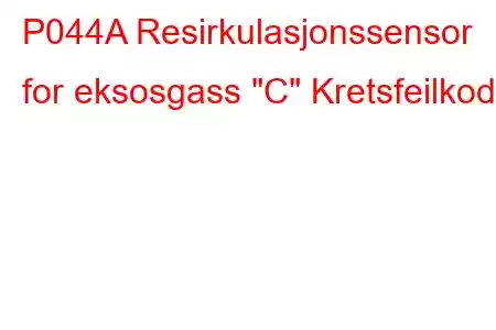 P044A Resirkulasjonssensor for eksosgass 