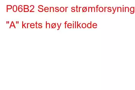 P06B2 Sensor strømforsyning 