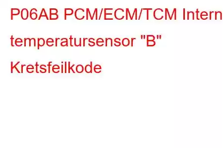 P06AB PCM/ECM/TCM Intern temperatursensor 